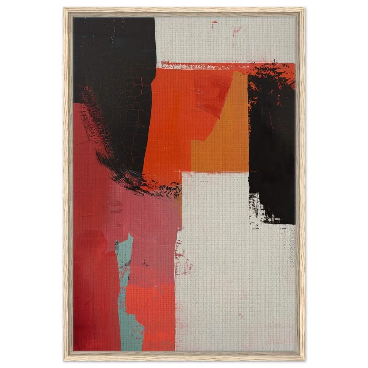 Da Vinci Abstract Art Wall art print - Framed Canvas - 60x90 cm / 24x36″ - Wood frame