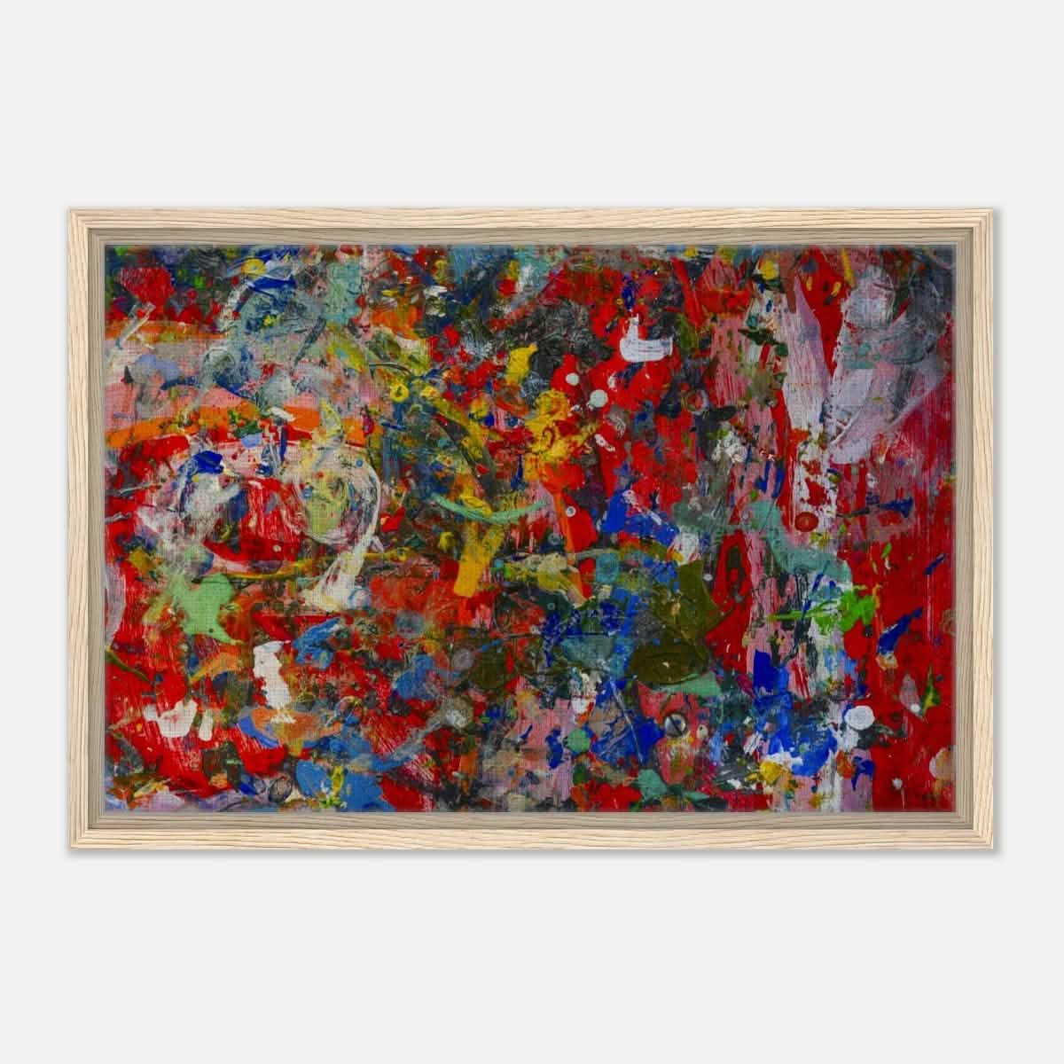 Da Vinci Abstract Art Wall art print - Framed Canvas - 40x60 cm / 16x24″ - Wood frame