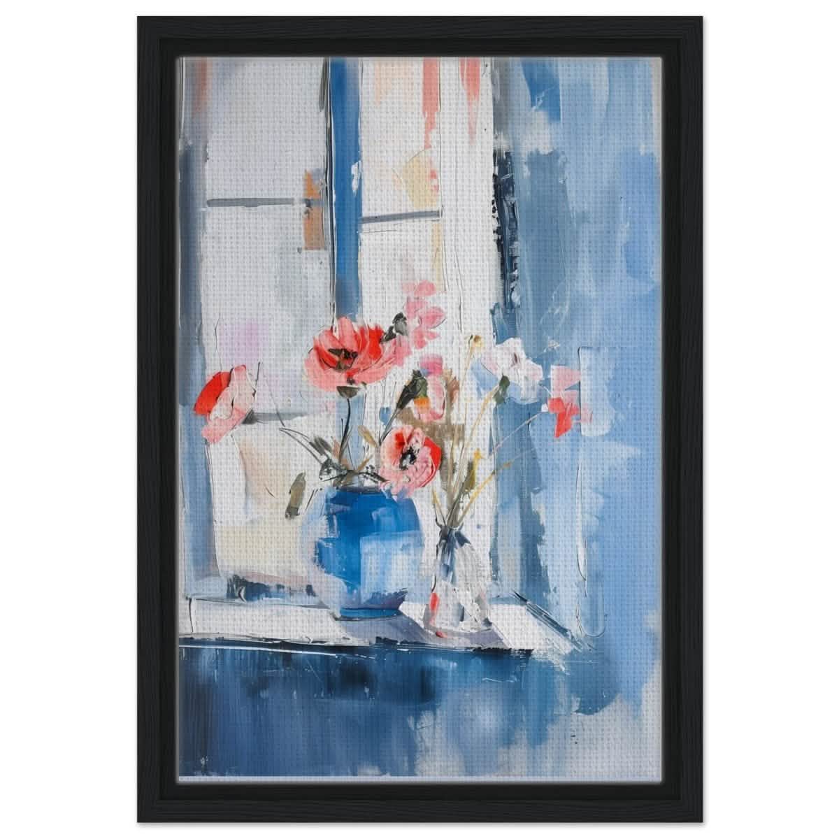 Da Vinci Abstract art wall art print - Framed Canvas - 30x45 cm / 12x18″ - Black frame