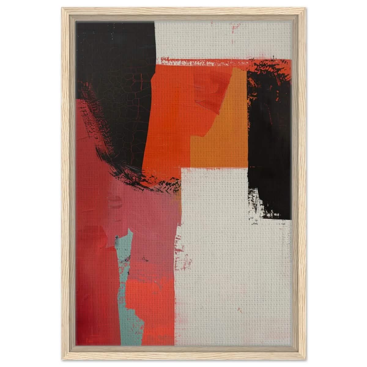 Da Vinci Abstract Art Wall art print - Framed Canvas - 40x60 cm / 16x24″ - Wood frame