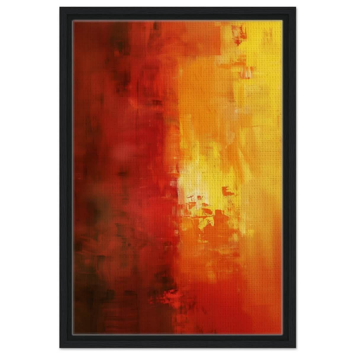 Da Vinci Abstract Art Wall art print - Framed Canvas - 40x60 cm / 16x24″ - Black frame