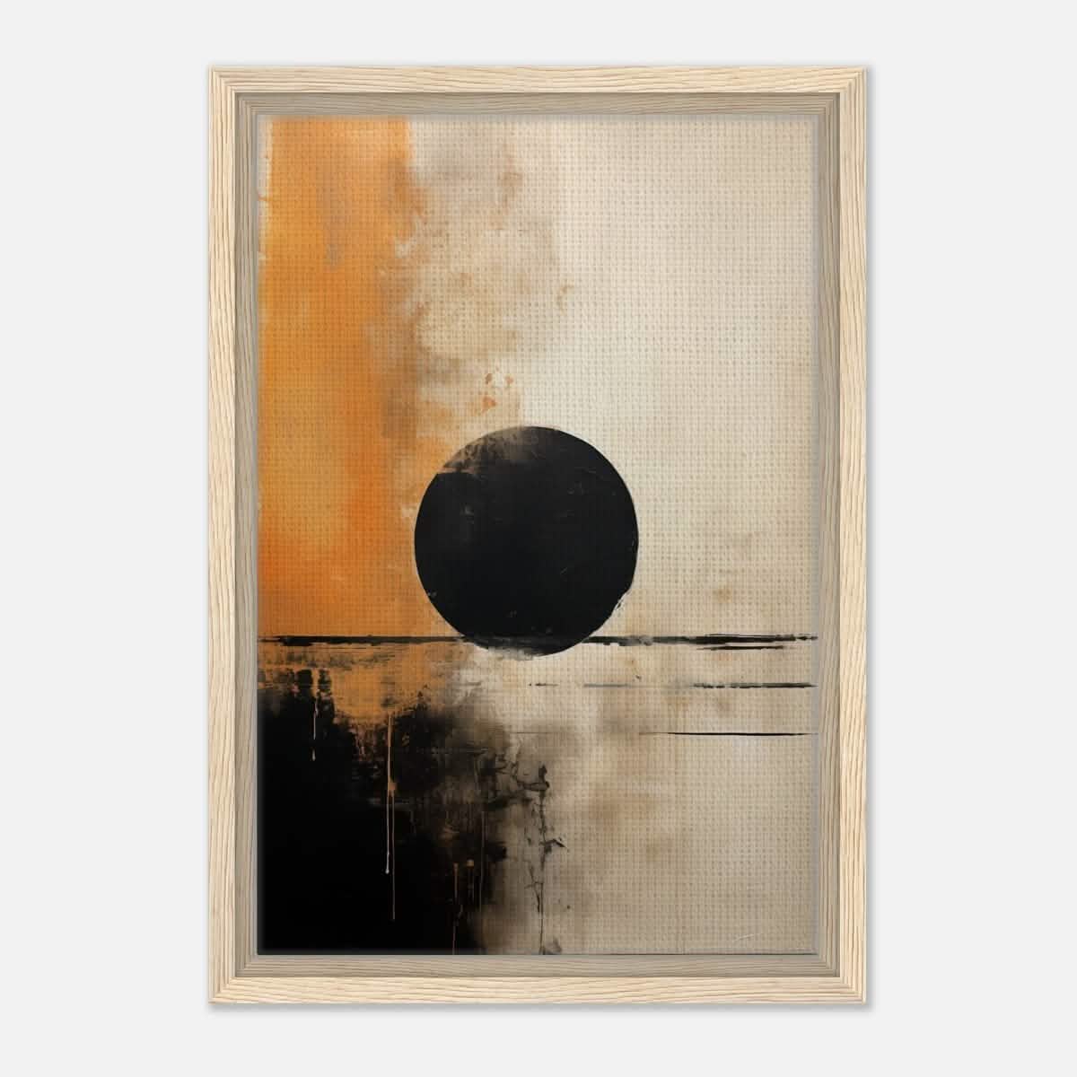 Da Vinci Abstract Art Wall art print - Framed Canvas - 30x45 cm / 12x18″ - Wood frame