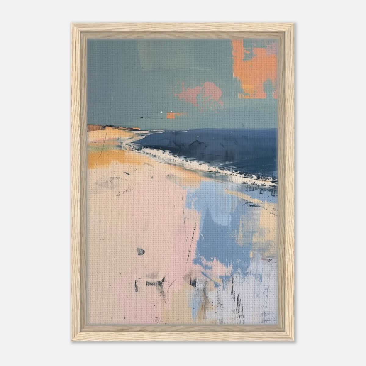 Da Vinci Abstract Art Wall art print - Framed Canvas - 30x45 cm / 12x18″ - Wood frame