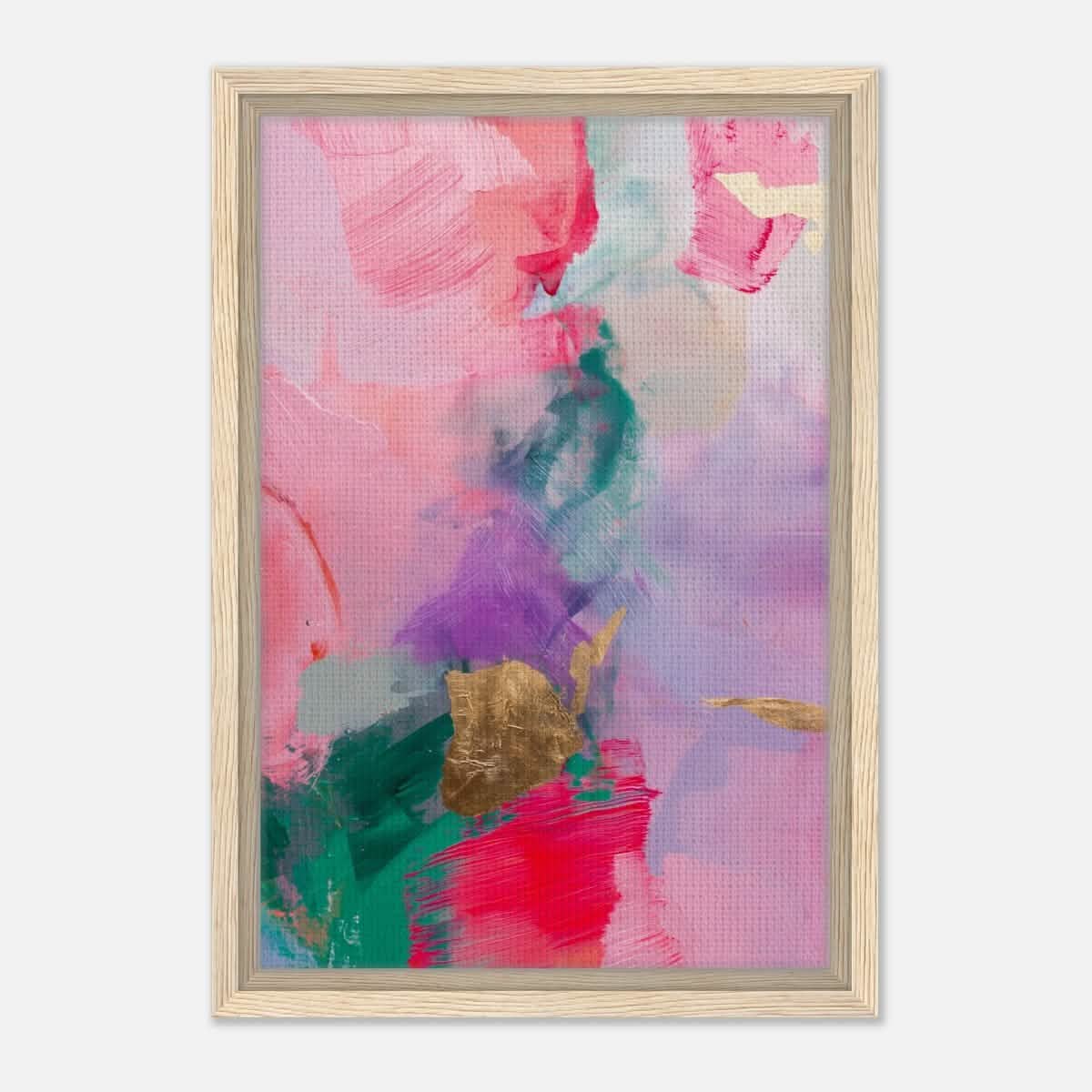 Da Vinci Abstract Art Wall art print - Framed Canvas - 30x45 cm / 12x18″ - Wood frame