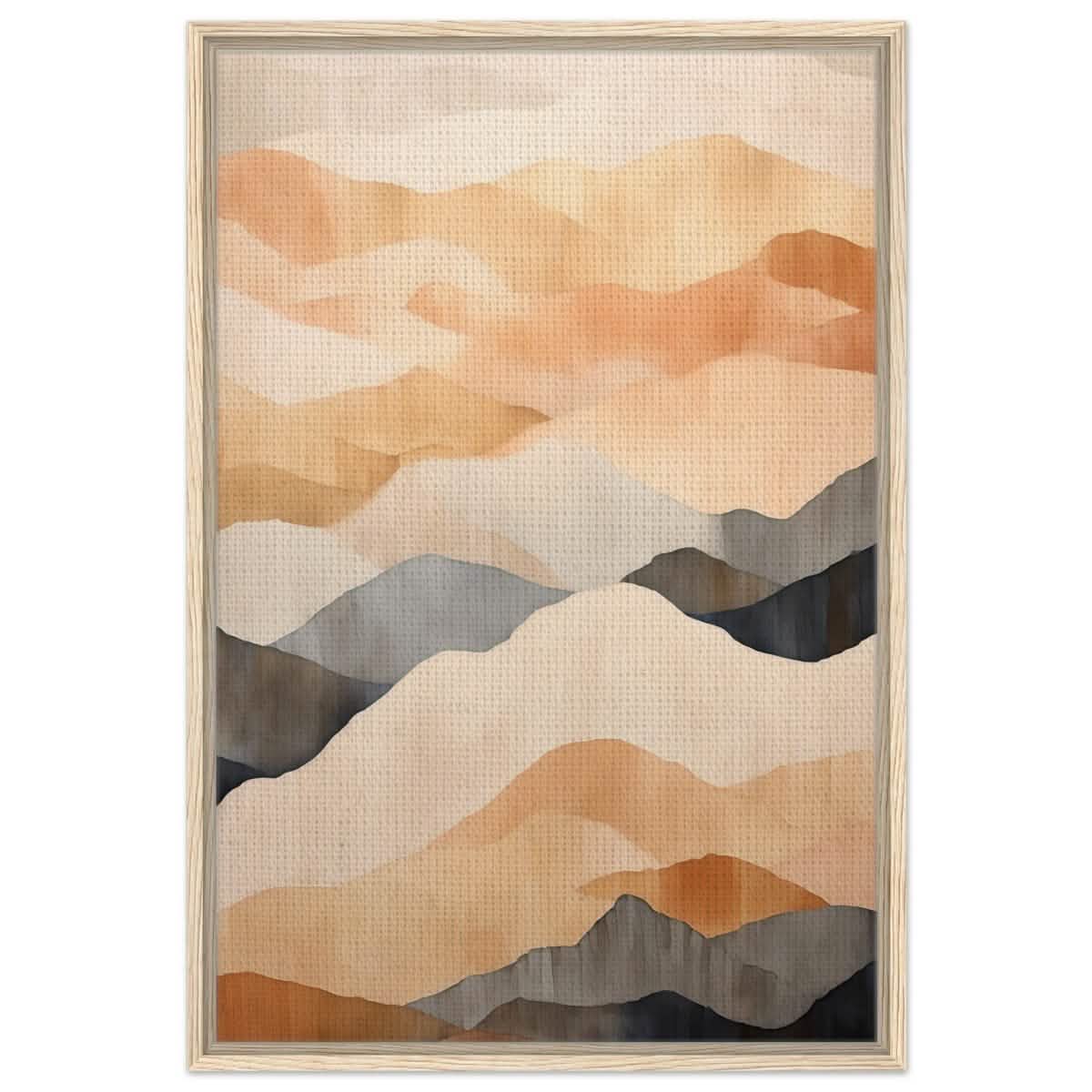 Da Vinci Abstract Art Wall art print - Framed Canvas - 60x90 cm / 24x36″ - Wood frame