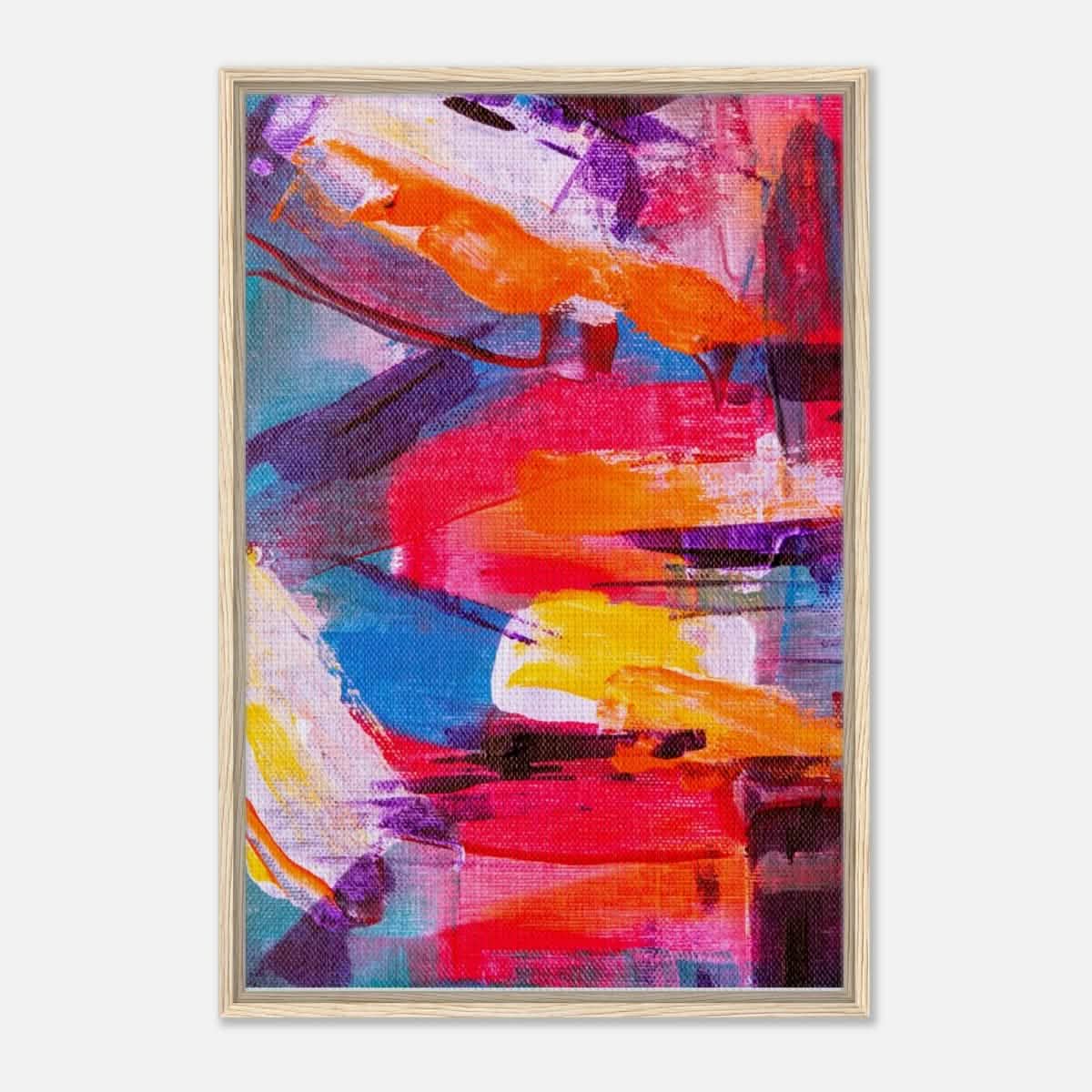 Da Vinci Abstract Art Wall art print - Framed Canvas - 60x90 cm / 24x36″ - Wood frame