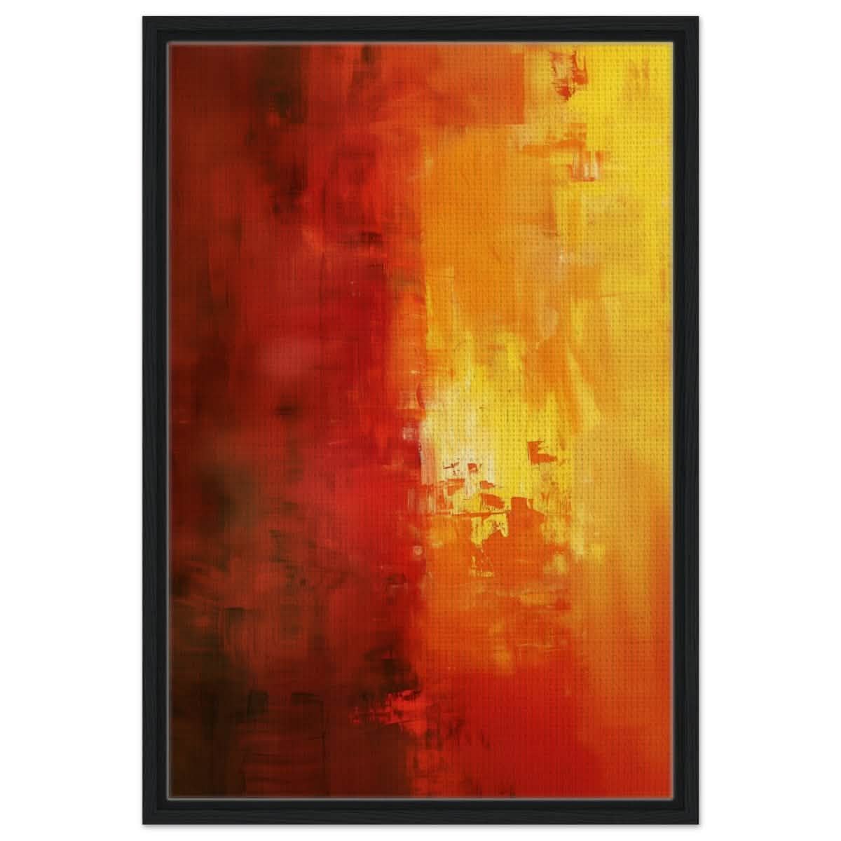 Da Vinci Abstract Art Wall art print - Framed Canvas - 50x75 cm / 20x30″ - Black frame