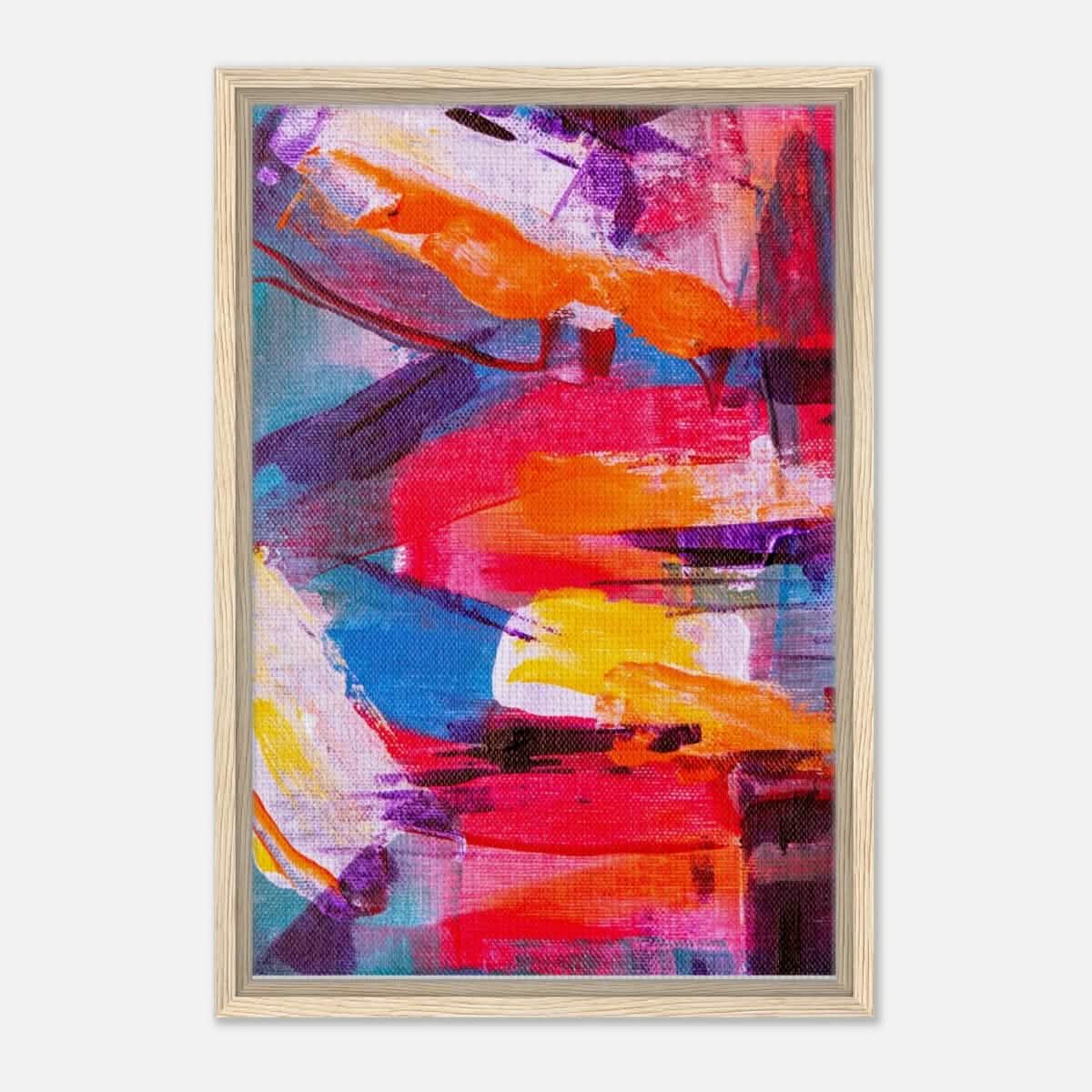 Da Vinci Abstract Art Wall art print - Framed Canvas - 40x60 cm / 16x24″ - Wood frame