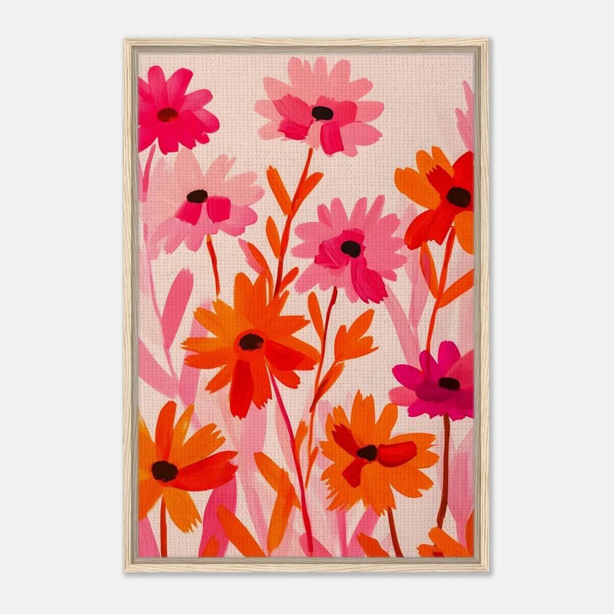 Da Vinci Abstract Art wall art print - Framed Canvas - 60x90 cm / 24x36″ - Wood frame