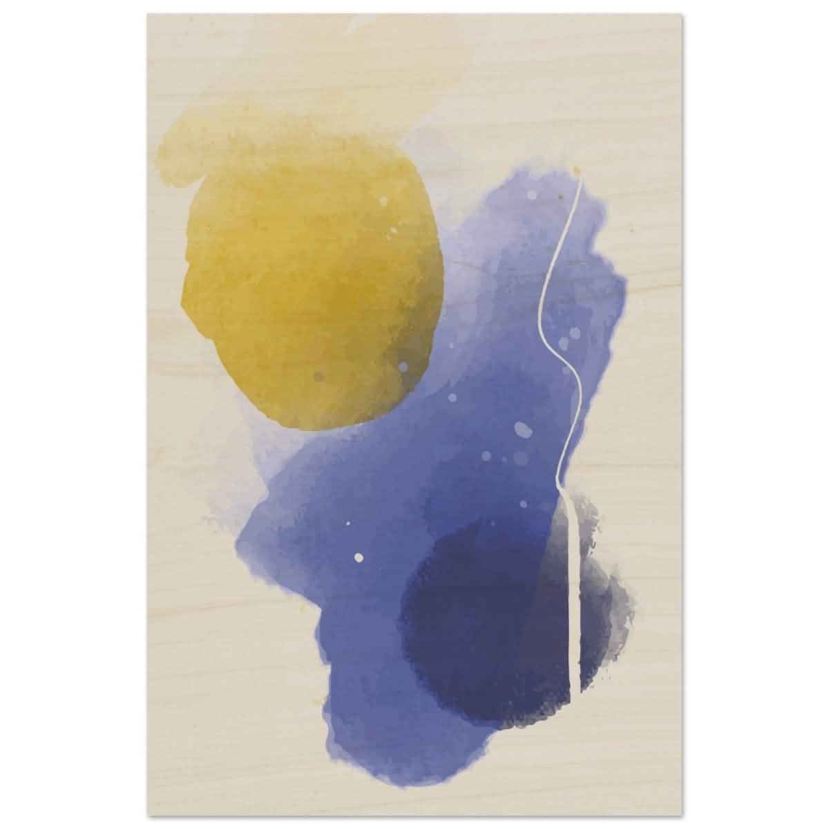 Da Vinci Abstract Art Wall art print - Wood Prints - 50x75 cm / 20x30″ -