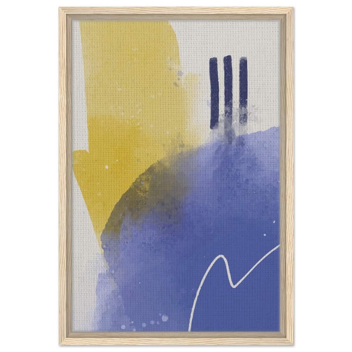 Da Vinci Abstract Art Wall art print - Framed Canvas - 40x60 cm / 16x24″ - Wood frame