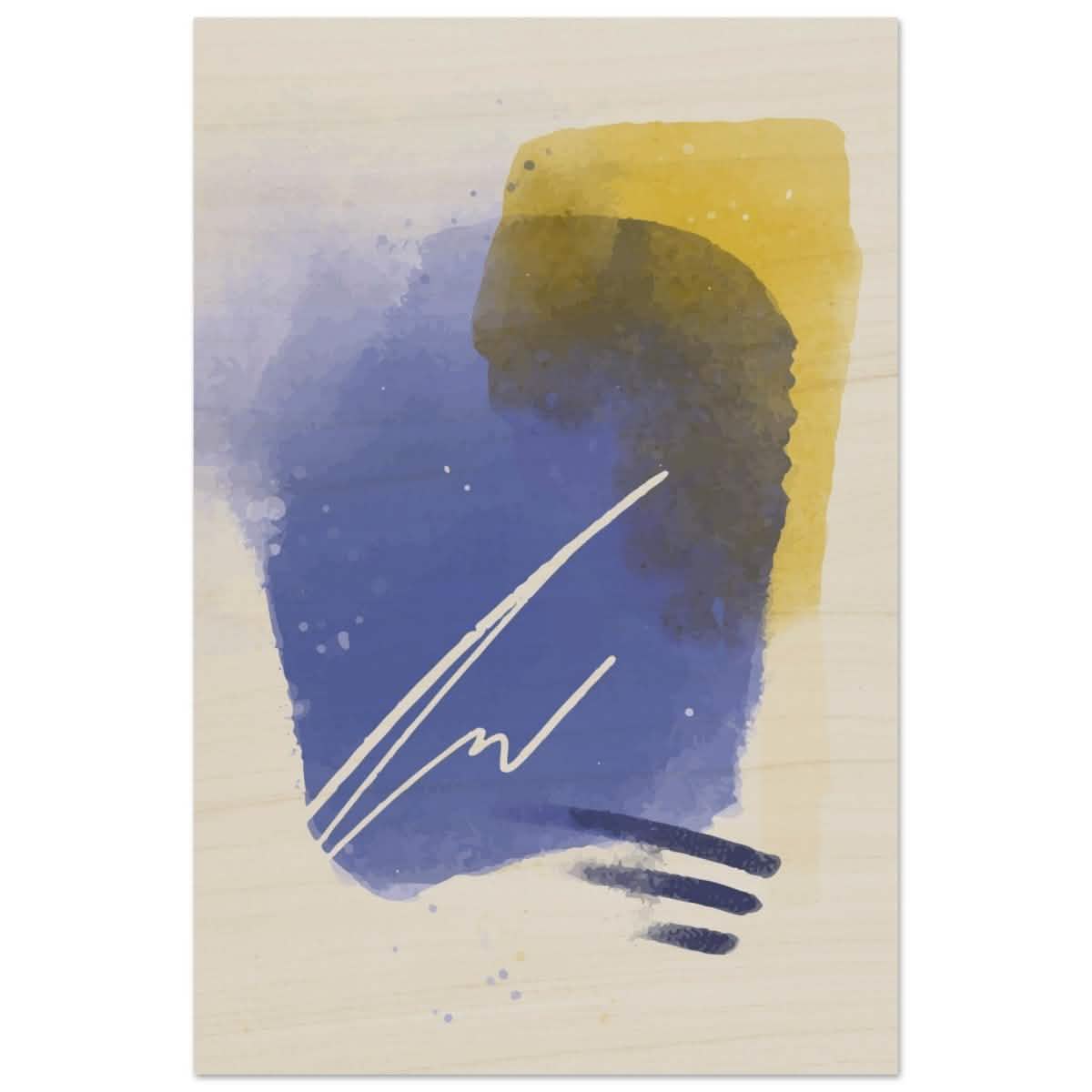 Da Vinci Abstract Art Wall art print - Wood Prints - 50x75 cm / 20x30″ -