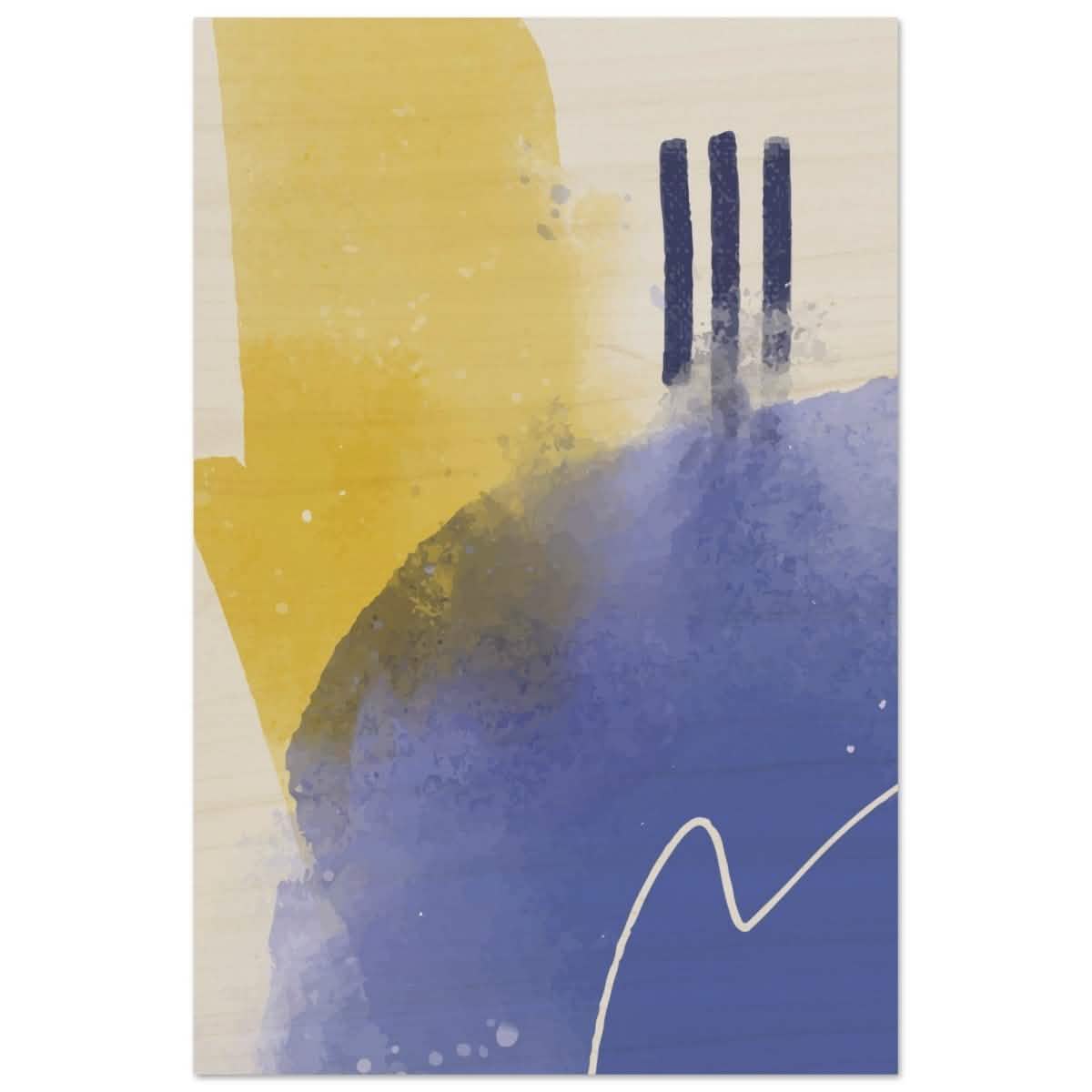 Da Vinci Abstract Art Wall art print - Wood Prints - 30x45 cm / 12x18″ -