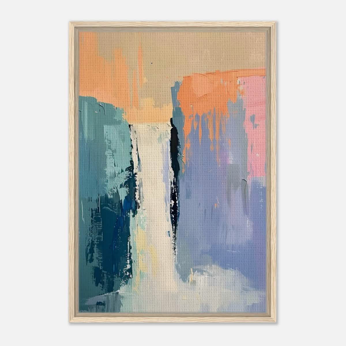 Da Vinci Abstract Art Wall art print - Framed Canvas - 50x75 cm / 20x30″ - Wood frame