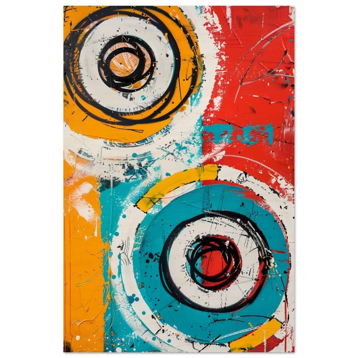 Da Vinci Abstract Art Wall art print - Wood Prints - 50x75 cm / 20x30″ -