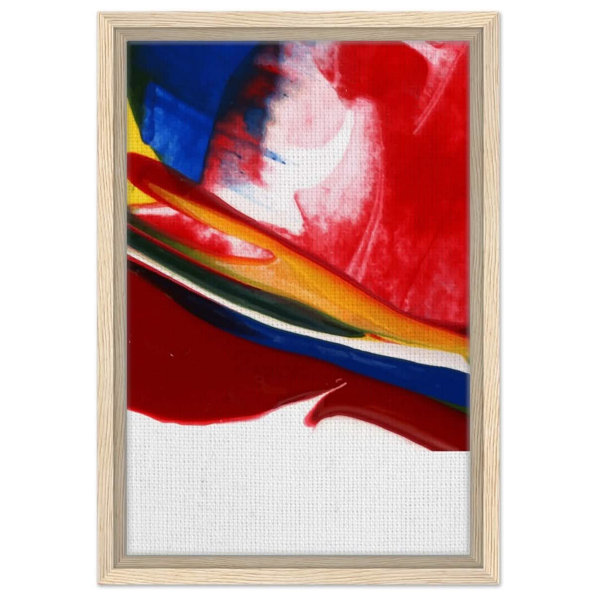 Da Vinci Abstract Art Wall art print - Framed Canvas - 30x45 cm / 12x18″ - Wood frame