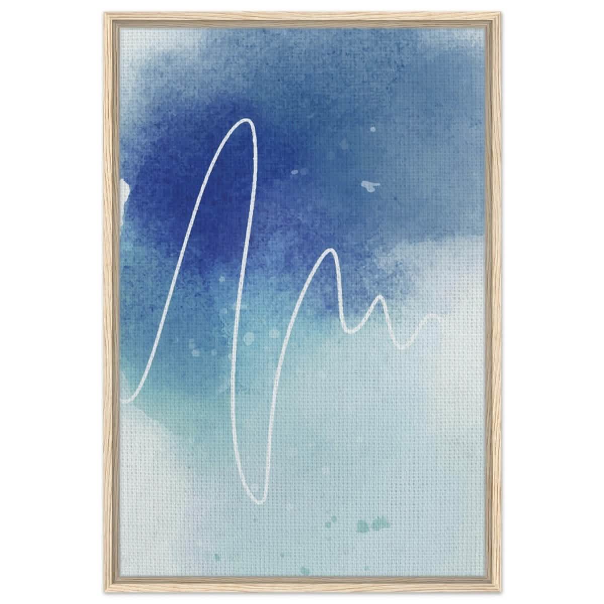 Da Vinci Abstract Art Wall art print - Framed Canvas - 60x90 cm / 24x36″ - Wood frame