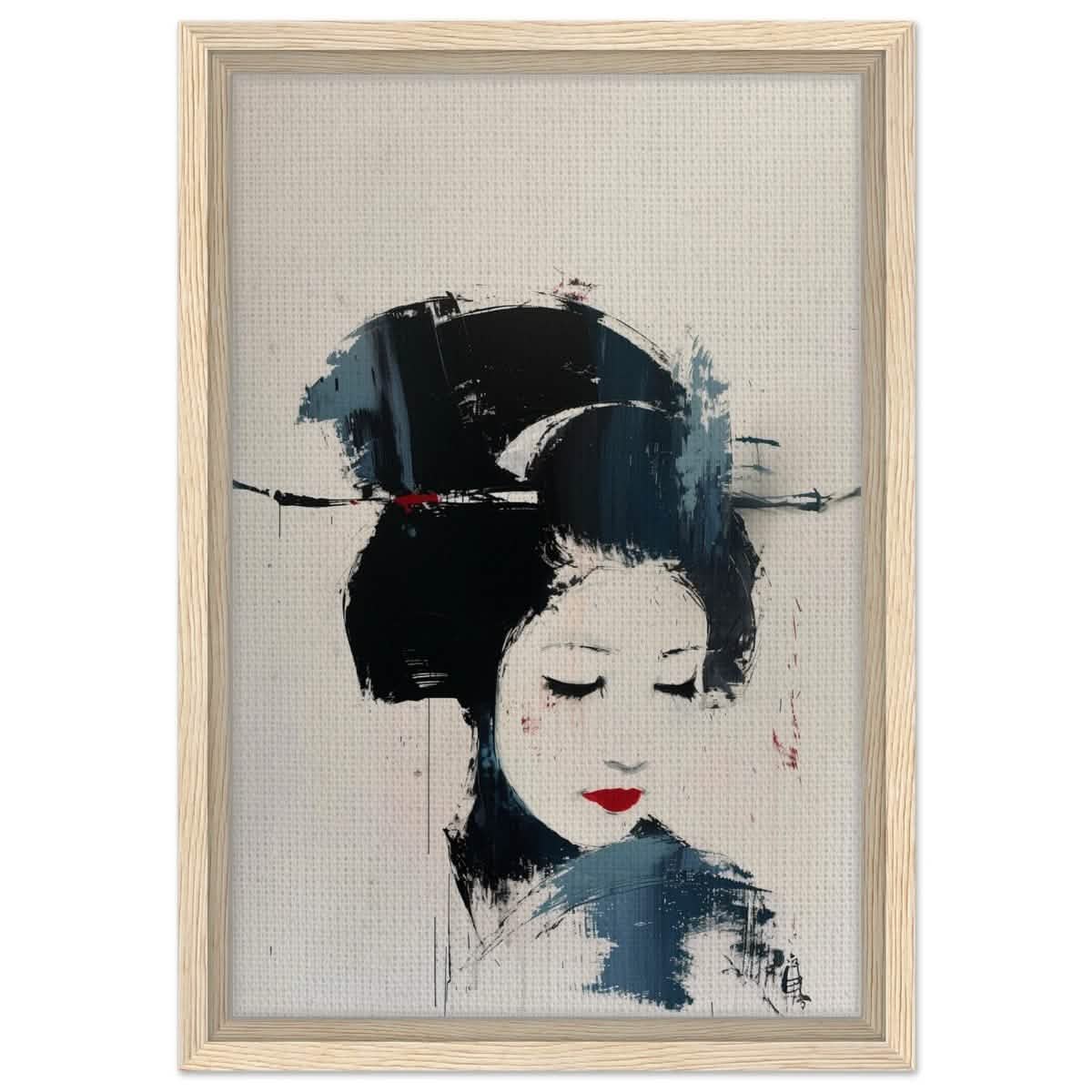 Da Vinci Abstract Art wall art print - Framed Canvas - 30x45 cm / 12x18″ - Wood frame