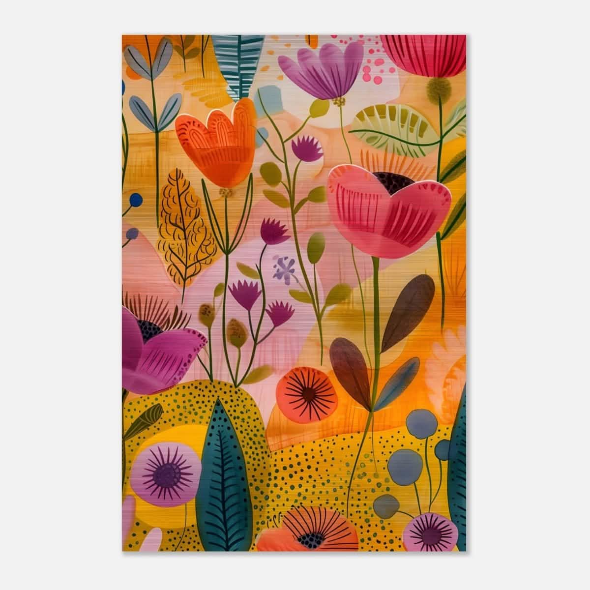 Da Vinci Abstract Art | wall art print - Brushed Aluminum Print - 30x45 cm / 12x18″ -