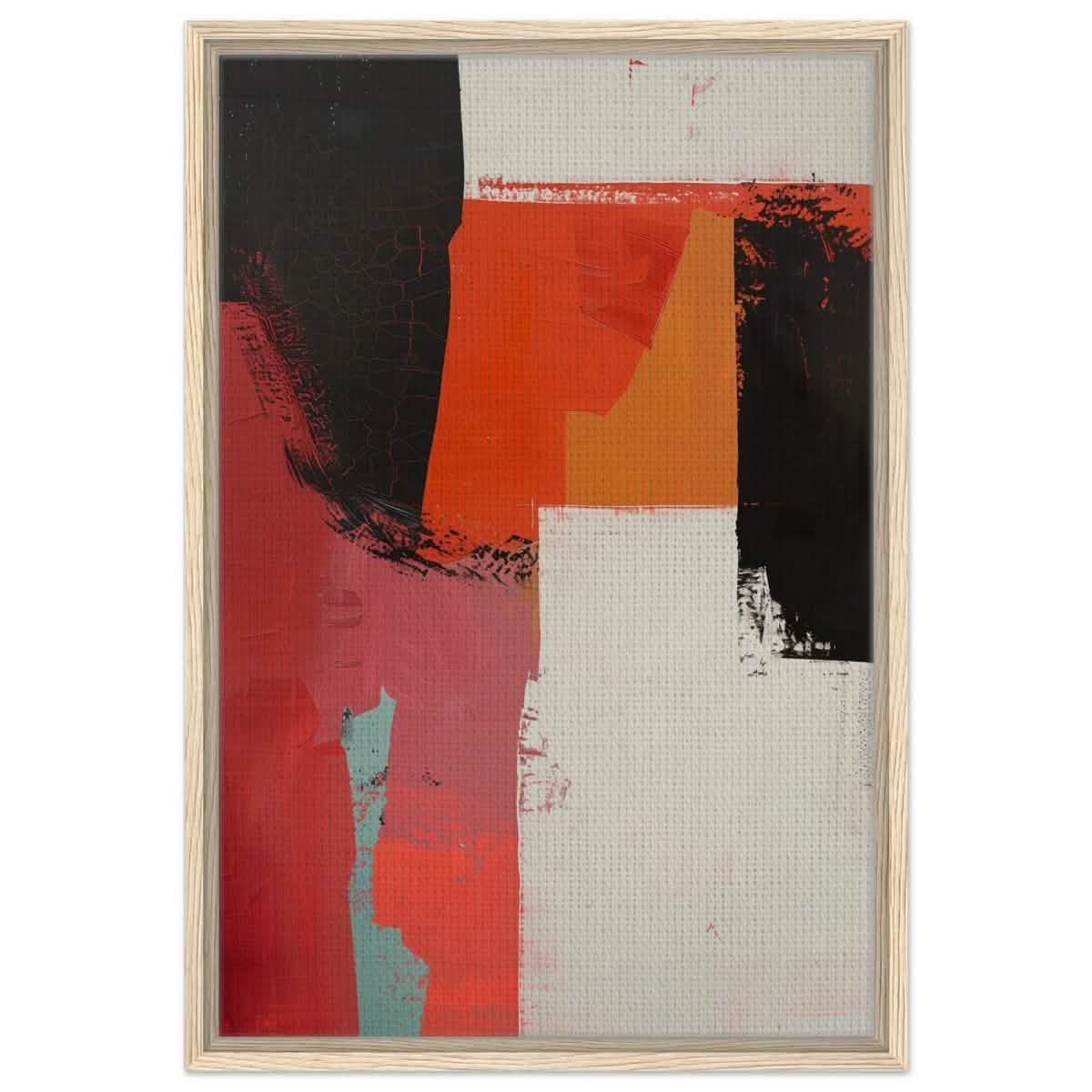 Da Vinci Abstract Art Wall art print - Framed Canvas - 50x75 cm / 20x30″ - Wood frame