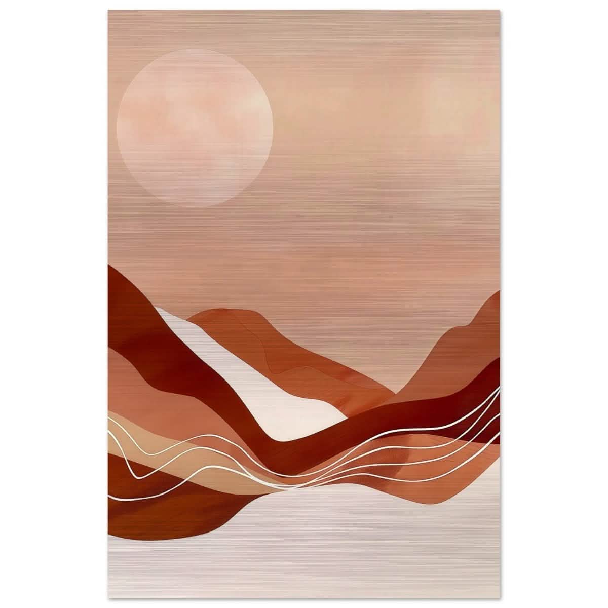 Da Vinci Abstract Art Wall art print - Brushed Aluminum Print - 30x45 cm / 12x18″ -