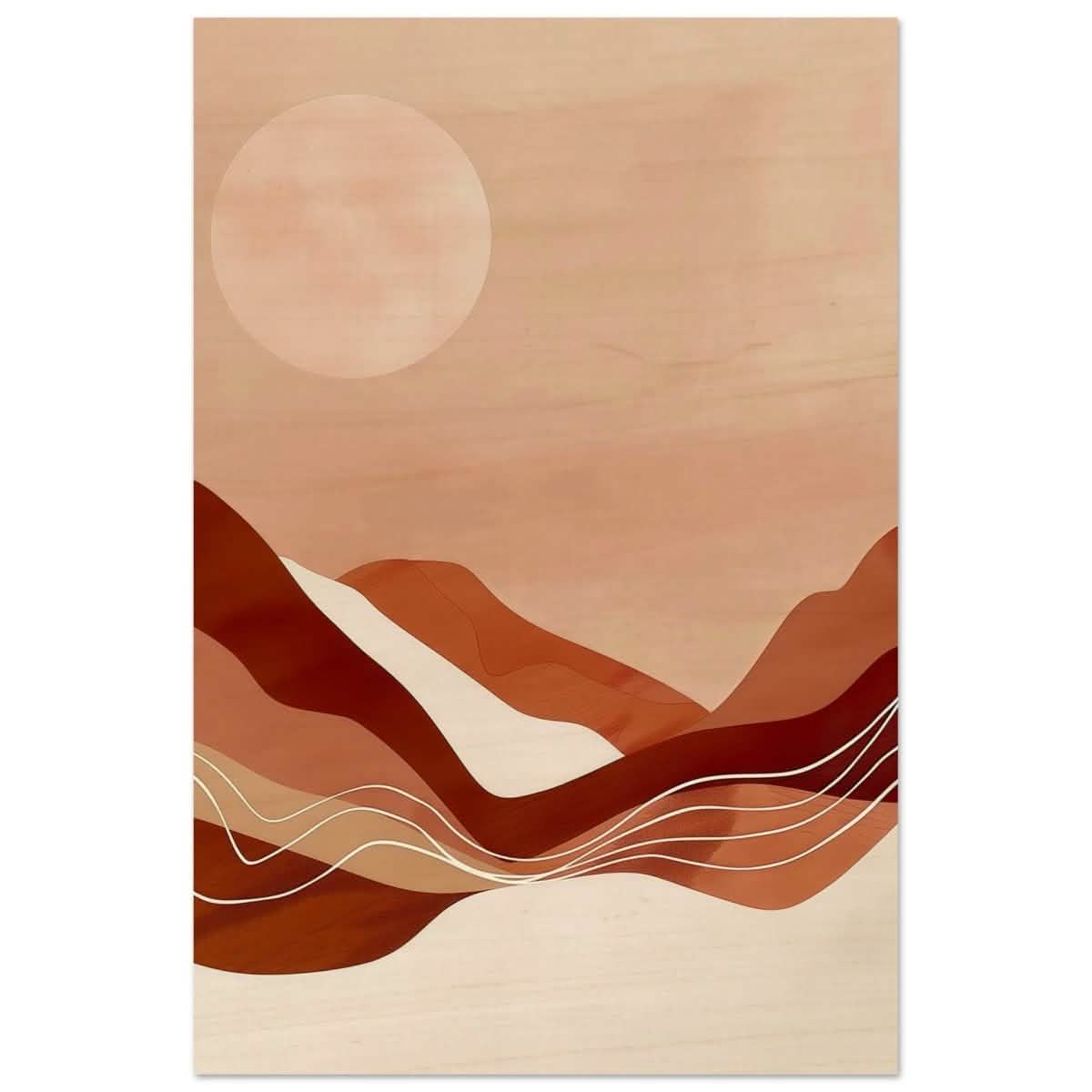 Da Vinci Abstract Art Wall art print - Wood Prints - 60x90 cm / 24x36″ -