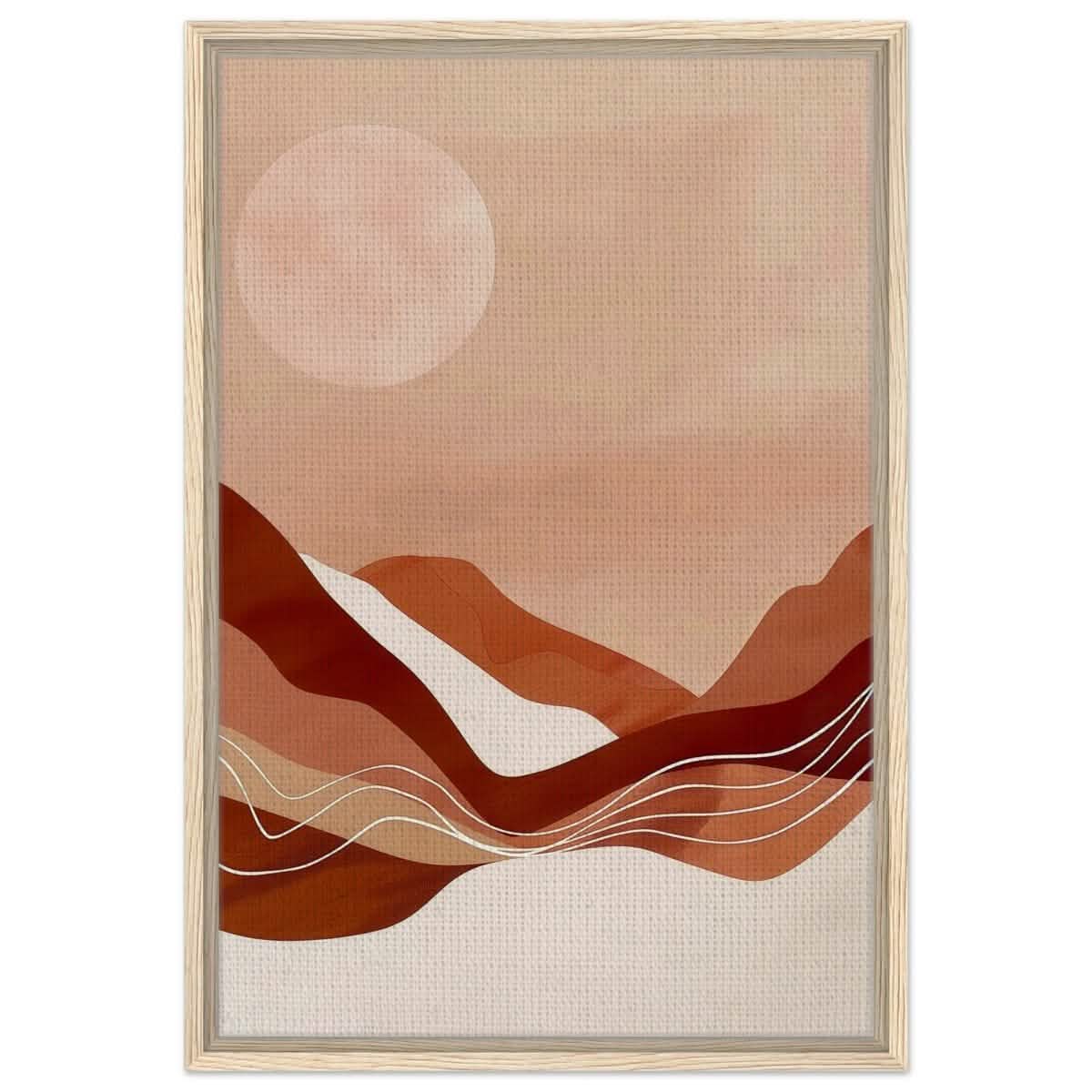 Da Vinci Abstract Art Wall art print - Framed Canvas - 50x75 cm / 20x30″ - Wood frame