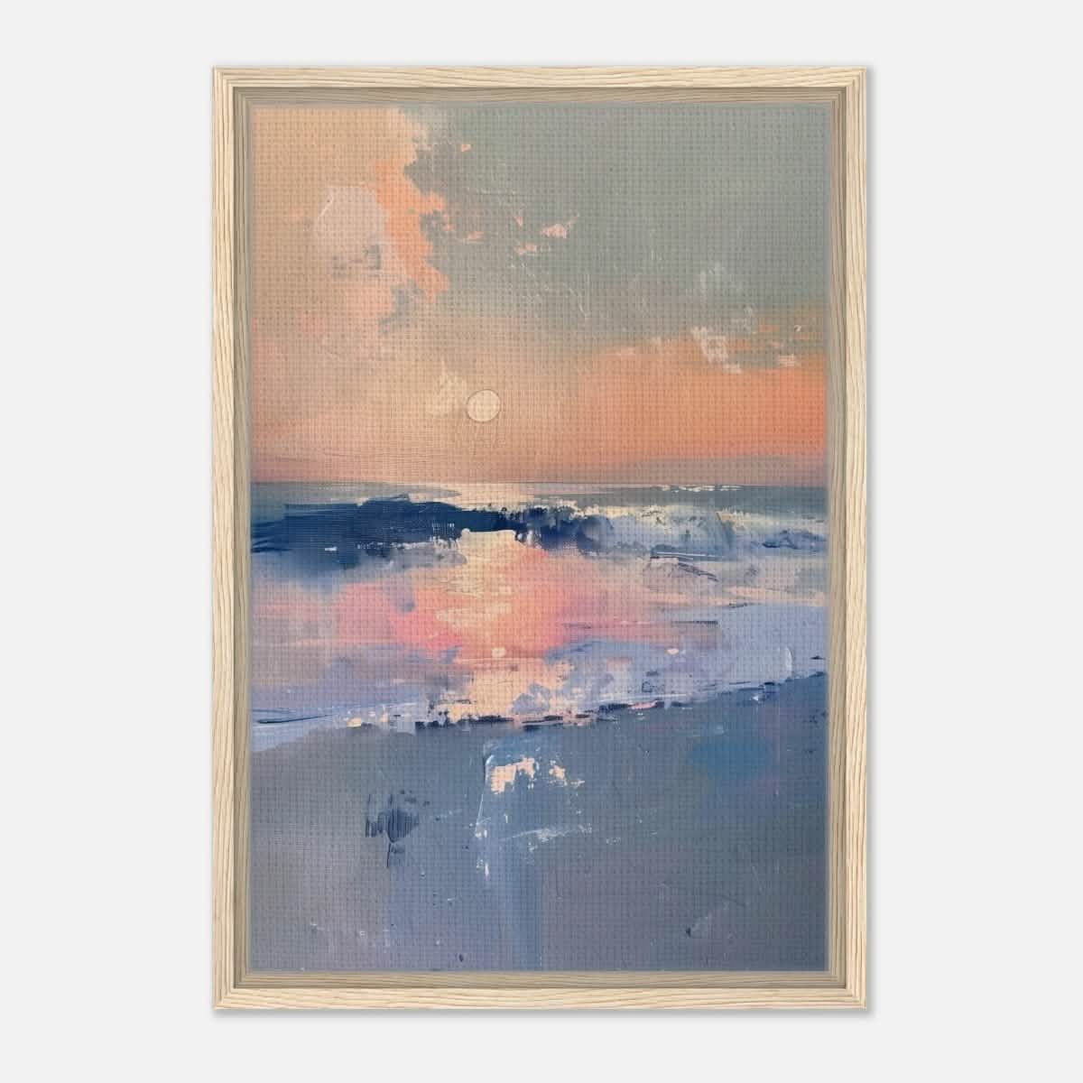 Da Vinci Abstract Art Wall art print - Framed Canvas - 40x60 cm / 16x24″ - Wood frame