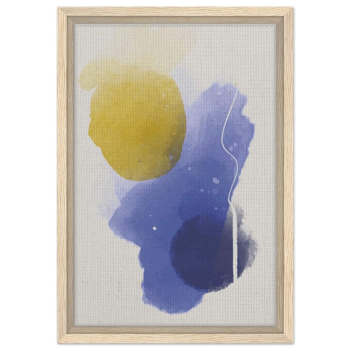 Da Vinci Abstract Art Wall art print - Framed Canvas - 30x45 cm / 12x18″ - Wood frame