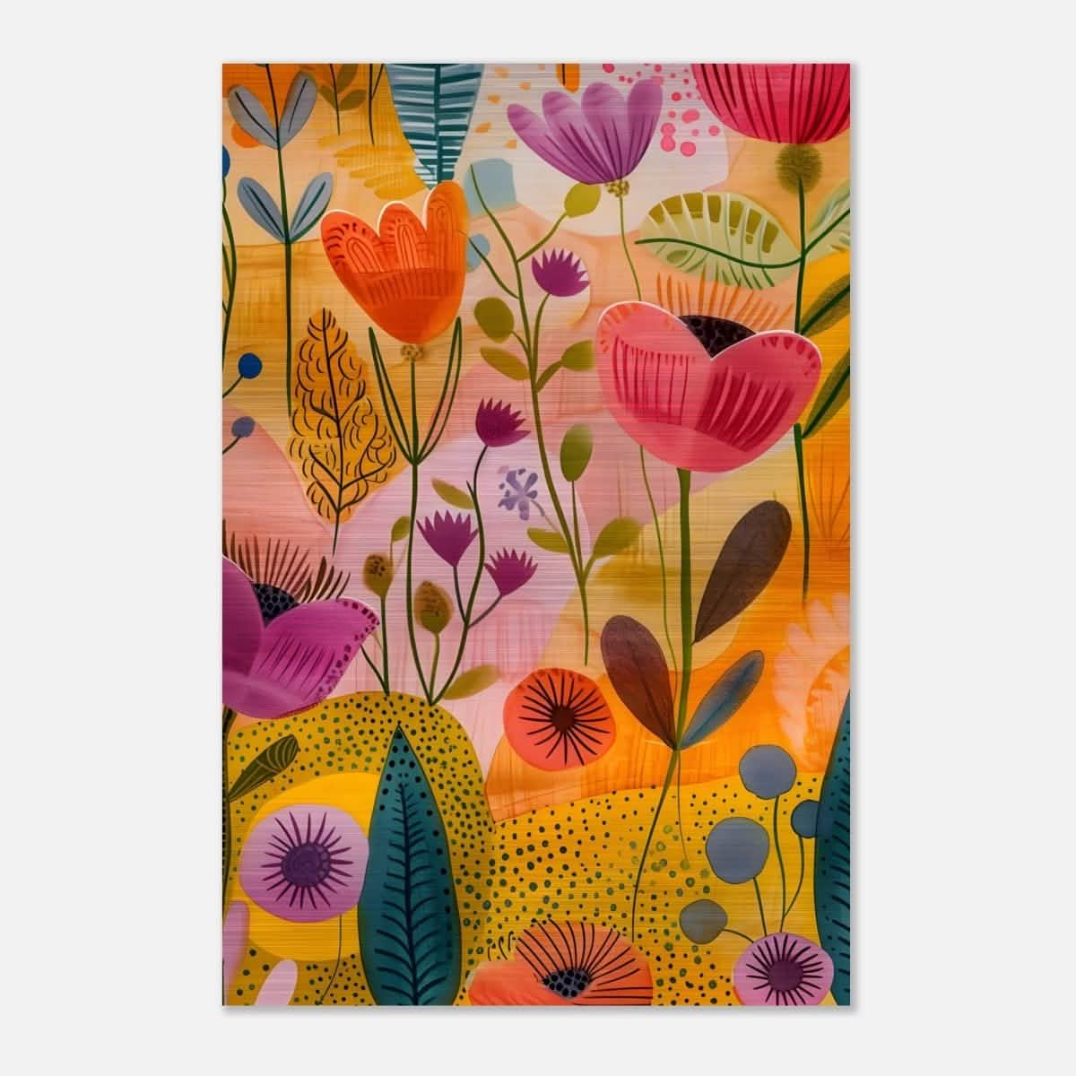 Da Vinci Abstract Art | wall art print - Brushed Aluminum Print - 60x90 cm / 24x36″ -