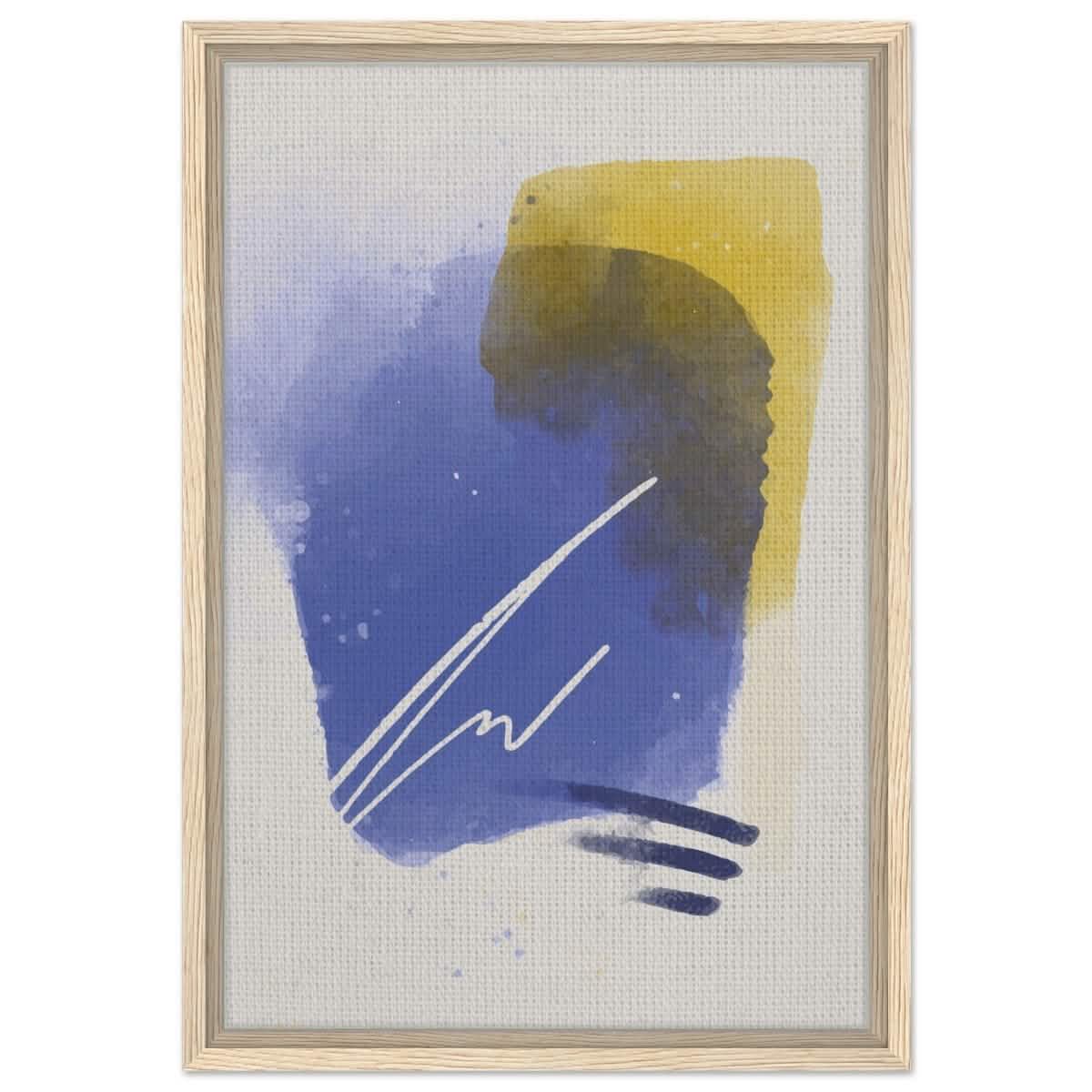 Da Vinci Abstract Art Wall art print - Framed Canvas - 40x60 cm / 16x24″ - Wood frame