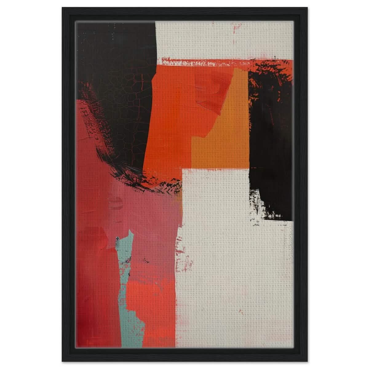 Da Vinci Abstract Art Wall art print - Framed Canvas - 40x60 cm / 16x24″ - Black frame