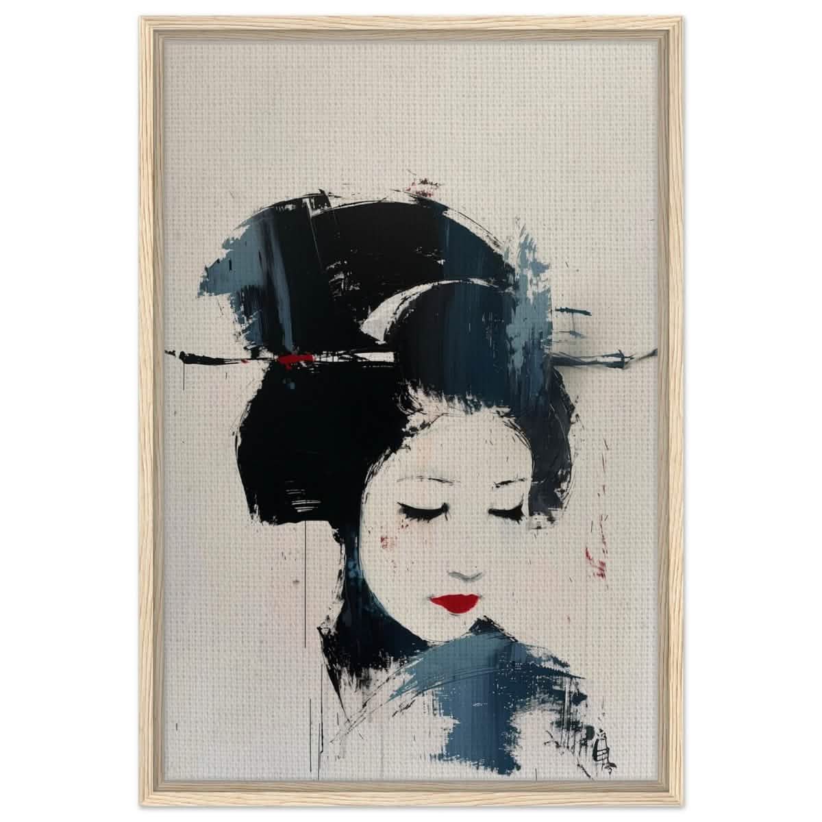 Da Vinci Abstract Art wall art print - Framed Canvas - 50x75 cm / 20x30″ - Wood frame