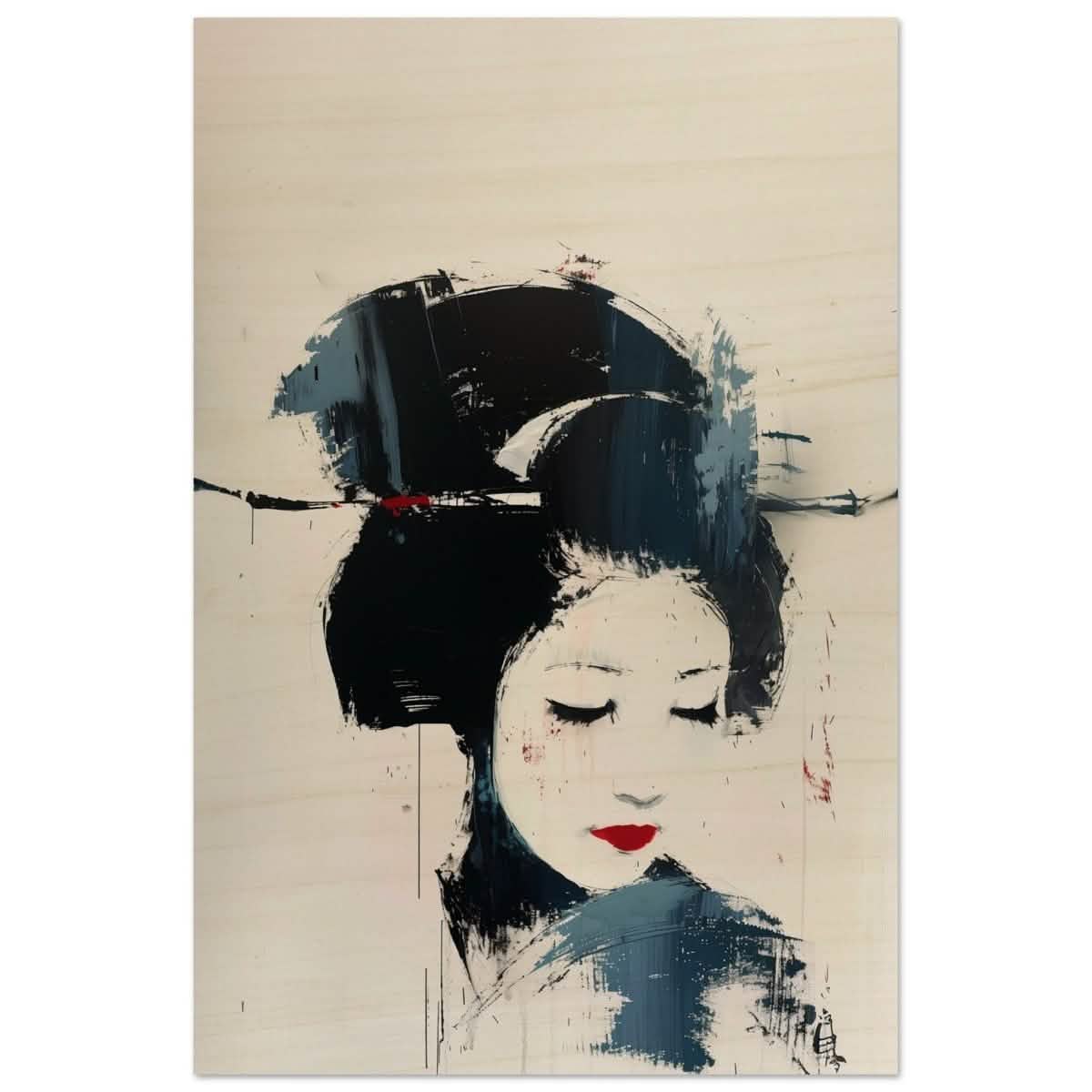 Da Vinci Abstract Art wall art print - Wood Prints - 40x60 cm / 16x24″ -