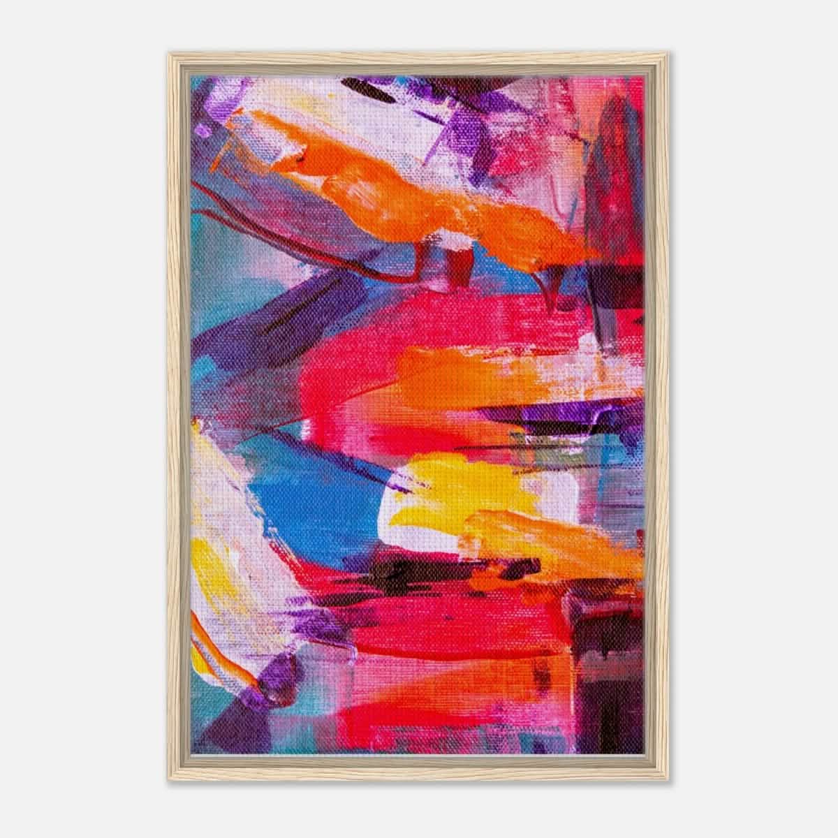 Da Vinci Abstract Art Wall art print - Framed Canvas - 50x75 cm / 20x30″ - Wood frame