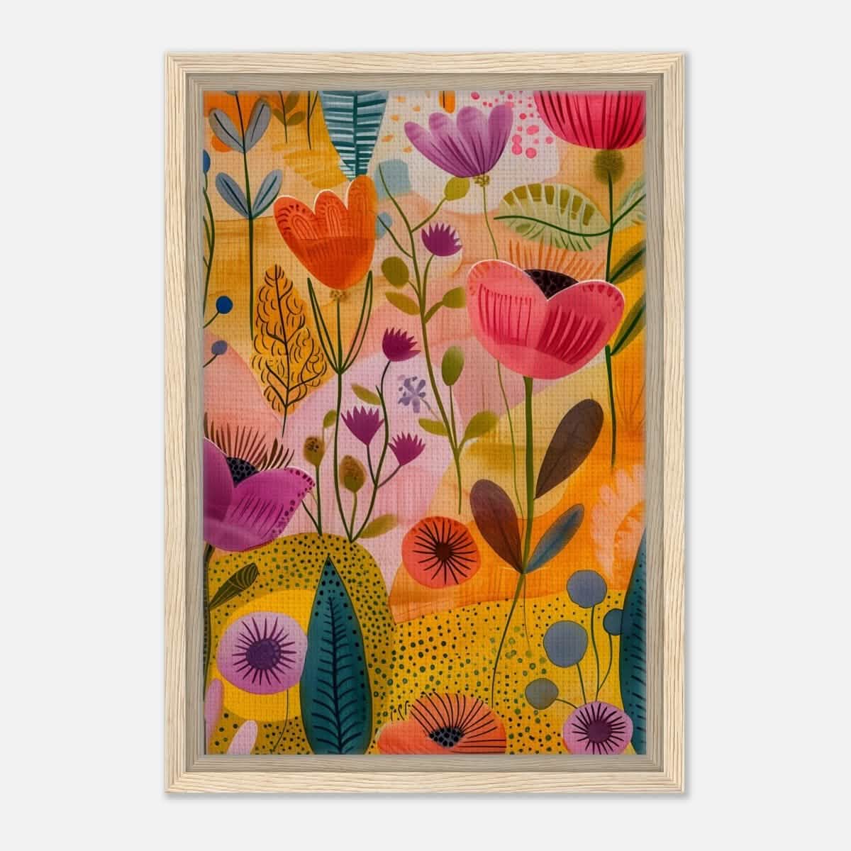 Da Vinci Abstract Art | wall art print - Framed Canvas - 30x45 cm / 12x18″ - Wood frame