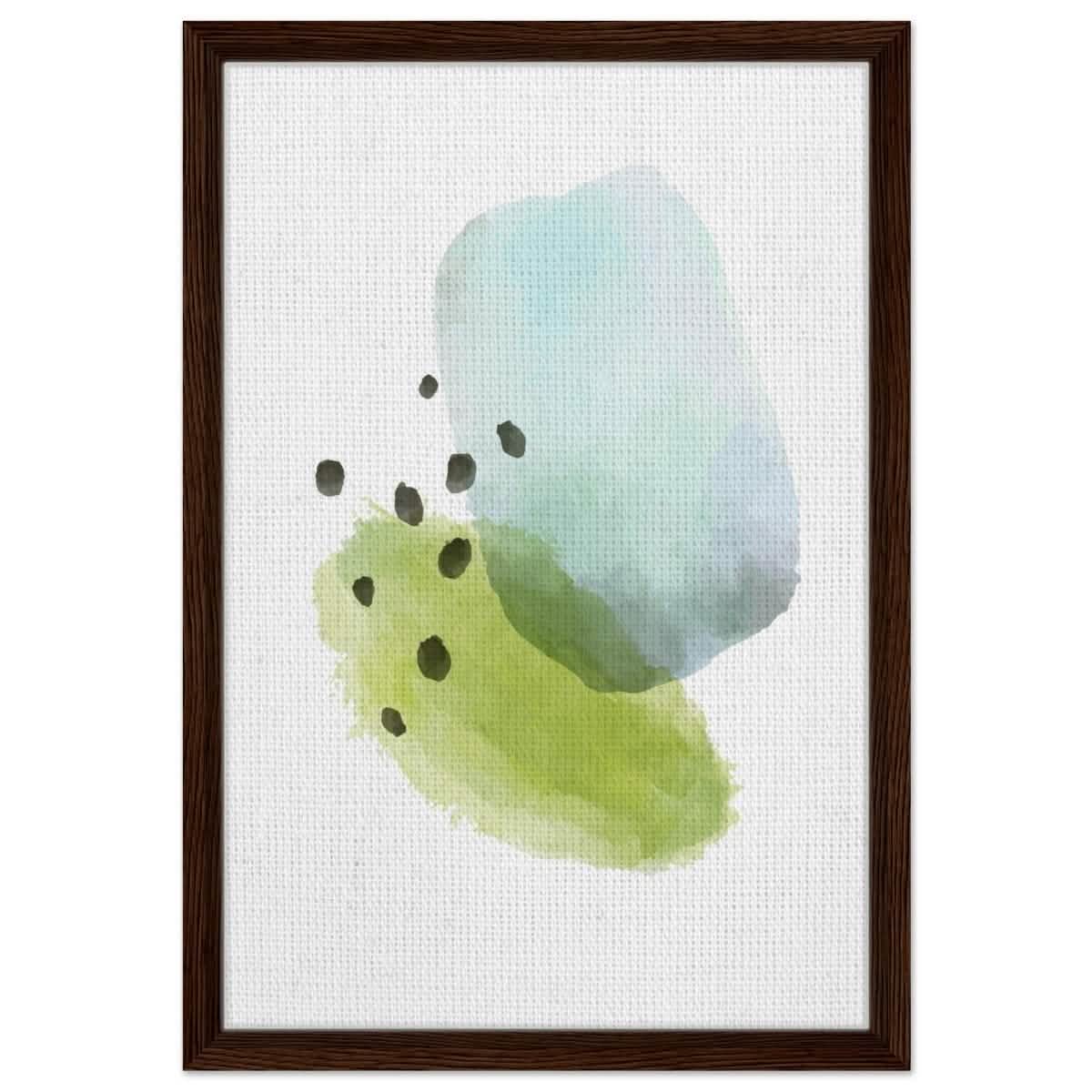 Da Vinci Abstract Art Wall art print - Framed Canvas - 40x60 cm / 16x24″ - Dark wood frame