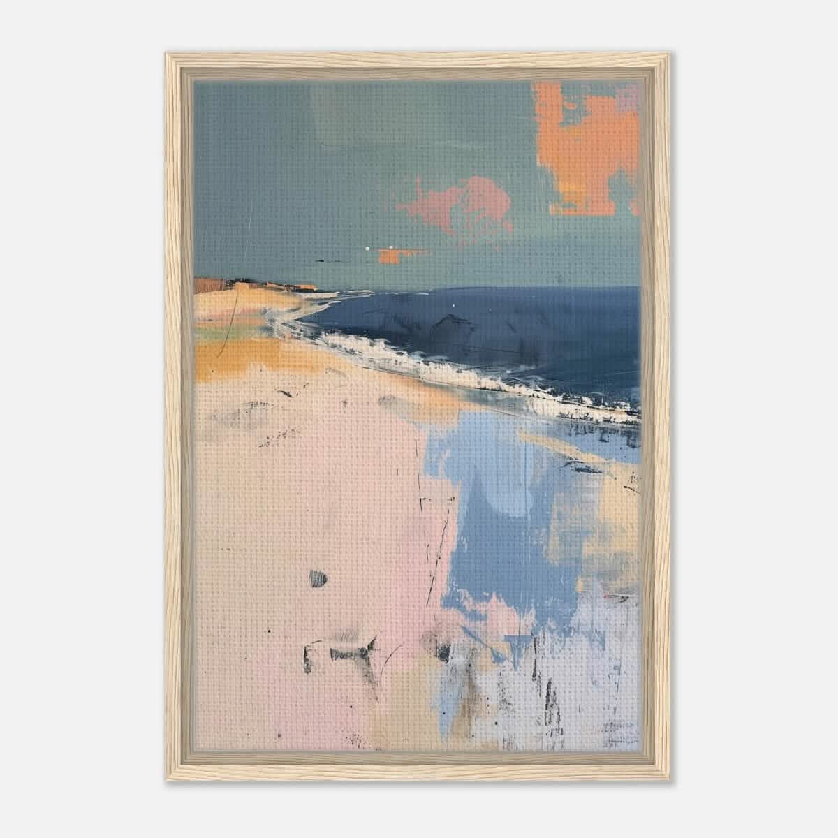 Da Vinci Abstract Art Wall art print - Framed Canvas - 40x60 cm / 16x24″ - Wood frame