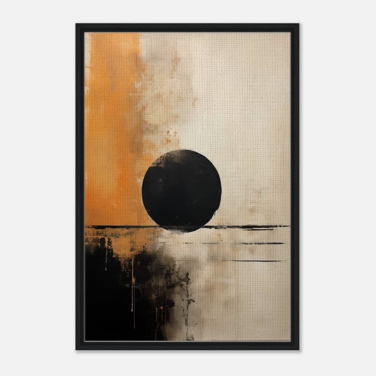 Da Vinci Abstract Art Wall art print - Framed Canvas - 60x90 cm / 24x36″ - Black frame