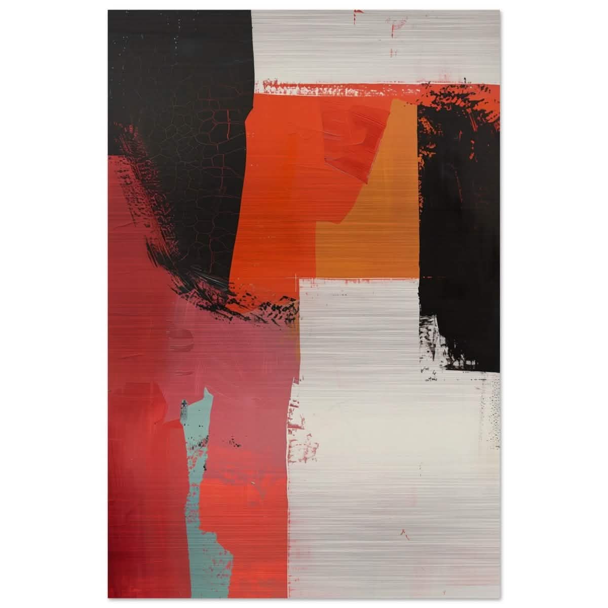 Da Vinci Abstract Art Wall art print - Brushed Aluminum Print - 30x45 cm / 12x18″ -