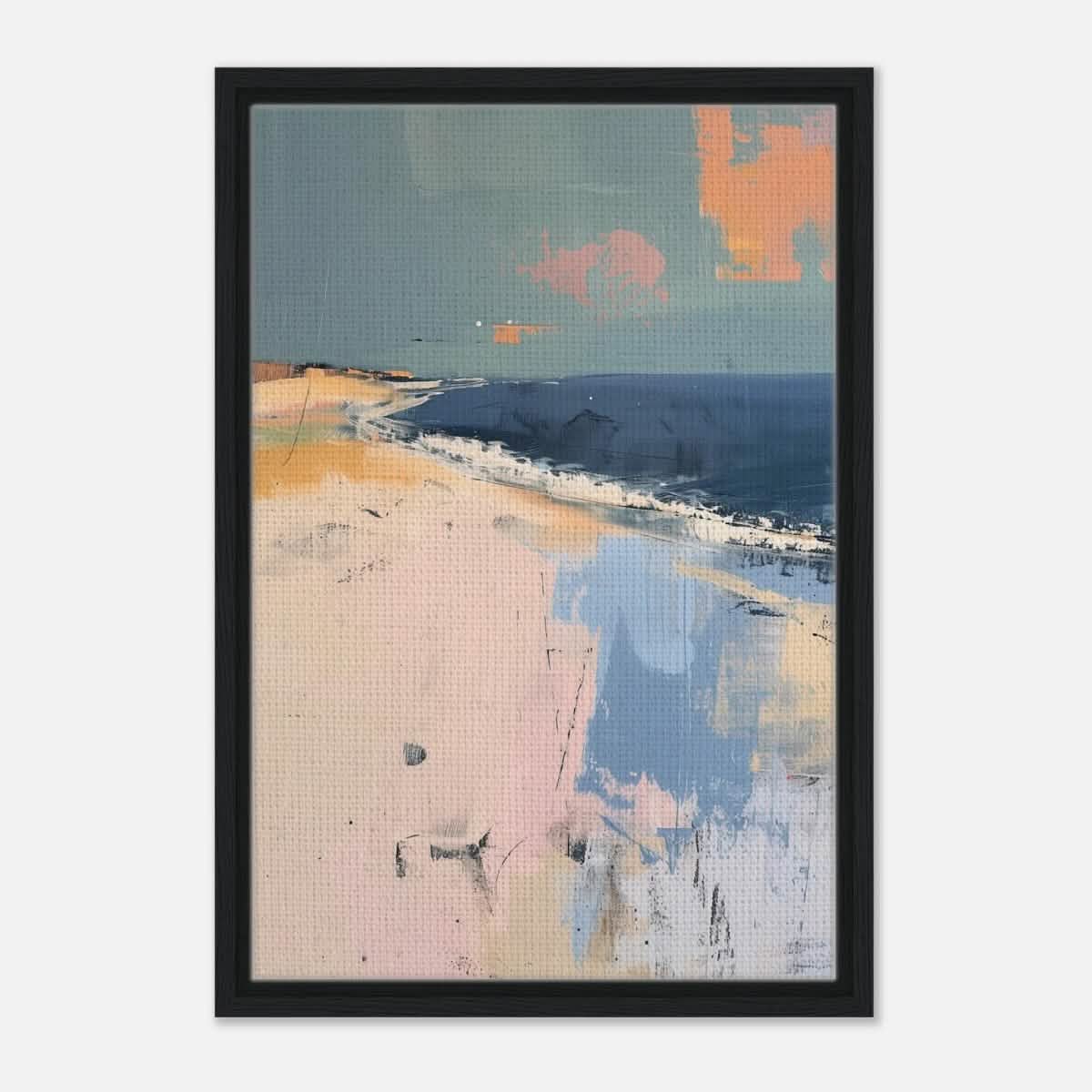 Da Vinci Abstract Art Wall art print - Framed Canvas - 40x60 cm / 16x24″ - Black frame