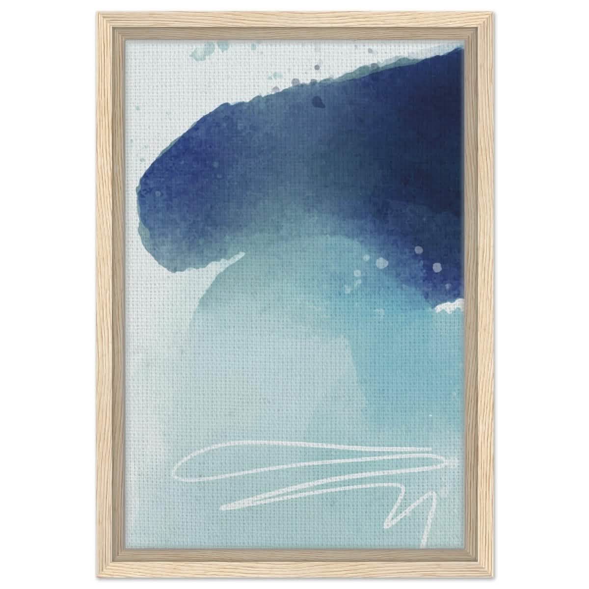 Da Vinci Abstract Art Wall art print - Framed Canvas - 30x45 cm / 12x18″ - Wood frame