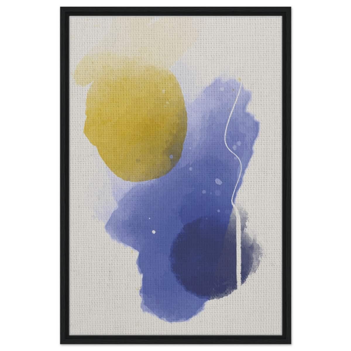 Da Vinci Abstract Art Wall art print - Framed Canvas - 60x90 cm / 24x36″ - Black frame