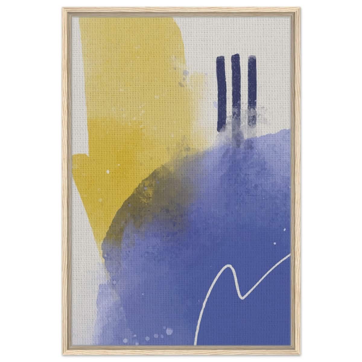 Da Vinci Abstract Art Wall art print - Framed Canvas - 60x90 cm / 24x36″ - Wood frame