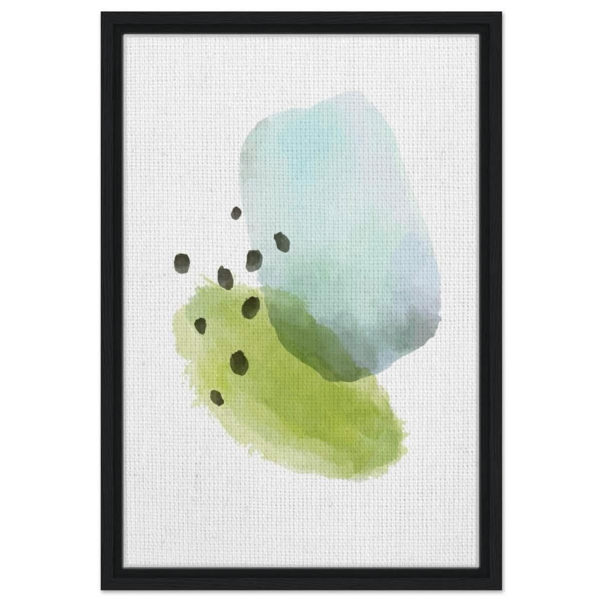 Da Vinci Abstract Art Wall art print - Framed Canvas - 40x60 cm / 16x24″ - Black frame