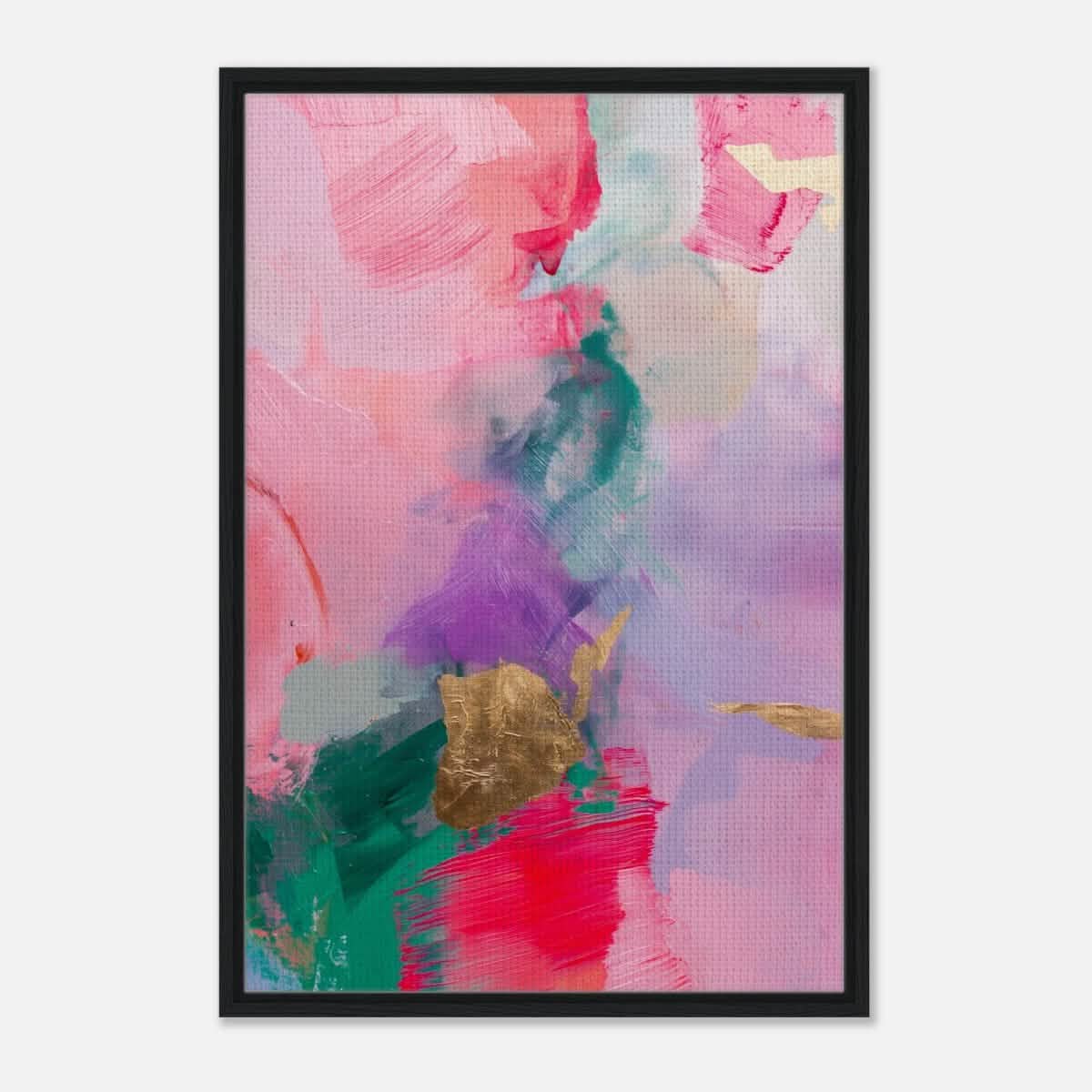 Da Vinci Abstract Art Wall art print - Framed Canvas - 60x90 cm / 24x36″ - Black frame