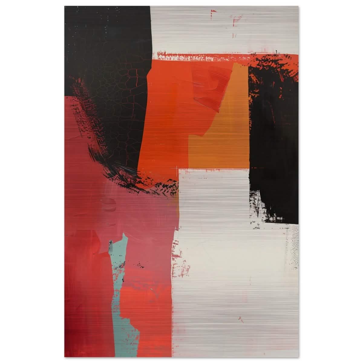 Da Vinci Abstract Art Wall art print - Brushed Aluminum Print - 60x90 cm / 24x36″ -