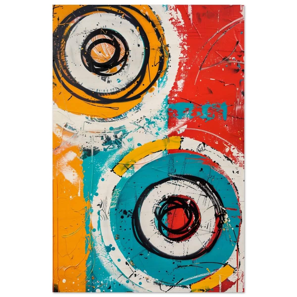 Da Vinci Abstract Art Wall art print - Wood Prints - 30x45 cm / 12x18″ -