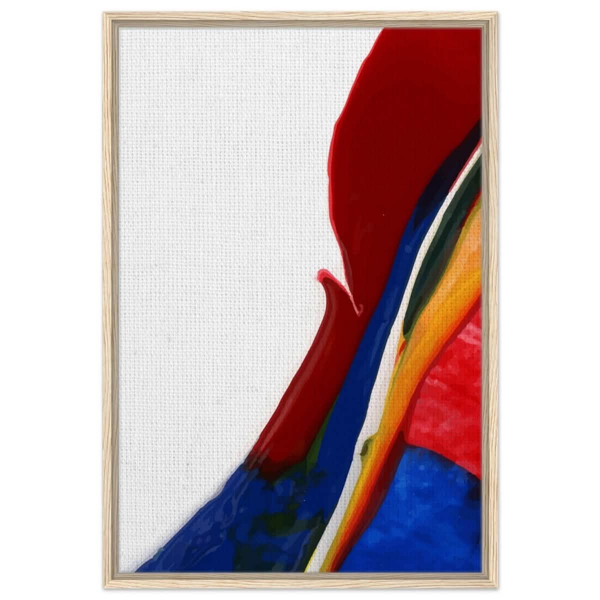 Da Vinci Abstract Art Wall art print - Framed Canvas - 60x90 cm / 24x36″ - Wood frame