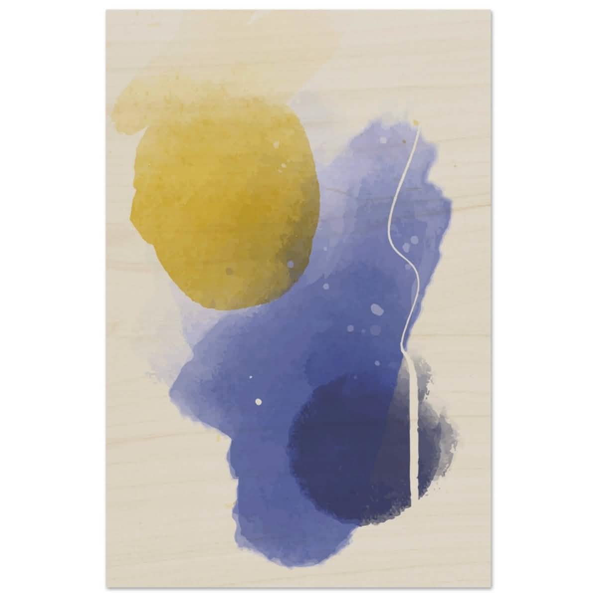 Da Vinci Abstract Art Wall art print - Wood Prints - 40x60 cm / 16x24″ -